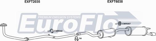 EuroFlo FTUNO14 1004A - Система випуску ОГ autocars.com.ua