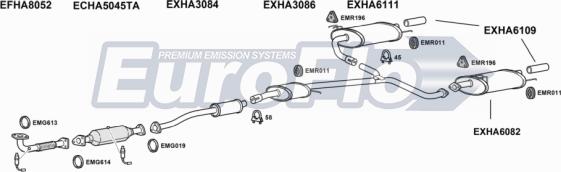 EuroFlo HAACC24 2001B - Система випуску ОГ autocars.com.ua