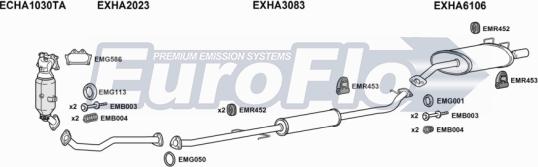 EuroFlo HACRV20 3011 - Система випуску ОГ autocars.com.ua