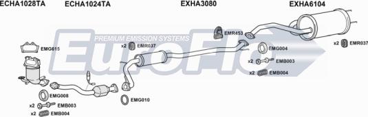 EuroFlo HAJAZ14 6004 - Система випуску ОГ autocars.com.ua