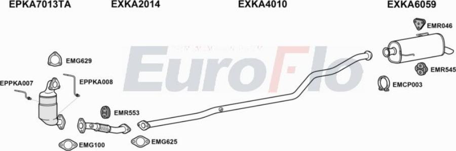 EuroFlo HYIX2016D 6001D - Система випуску ОГ autocars.com.ua