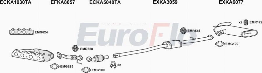EuroFlo HYTUC16 3001B - Система випуску ОГ autocars.com.ua