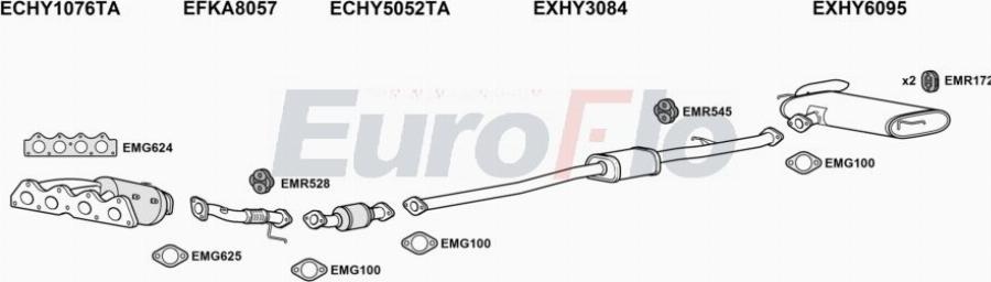 EuroFlo HYTUC16 3001D - Система випуску ОГ autocars.com.ua