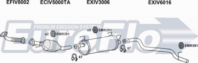 EuroFlo IVDAI23D 7009F - Система випуску ОГ autocars.com.ua