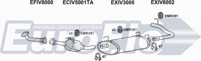 EuroFlo IVDAI23D 7009J - Система випуску ОГ autocars.com.ua