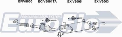 EuroFlo IVDAI30D 9006B - Система випуску ОГ autocars.com.ua