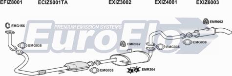 EuroFlo IZTRO30D 3001B - Система випуску ОГ autocars.com.ua