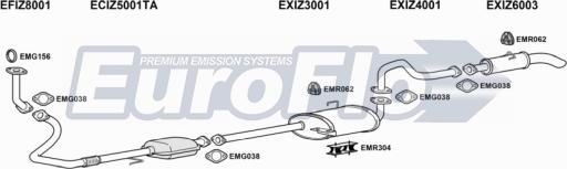 EuroFlo IZTRO30D 3001D - Система випуску ОГ autocars.com.ua