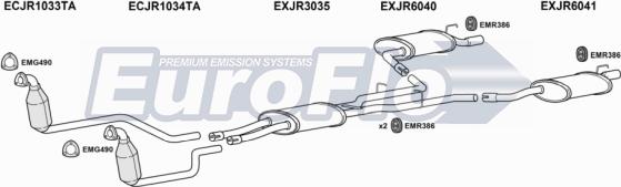 EuroFlo JRSTY27D 2001A - Система випуску ОГ autocars.com.ua