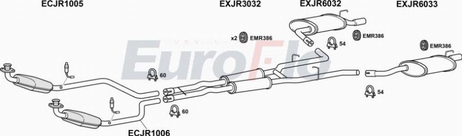 EuroFlo JRSTY30 2001A00 - Система випуску ОГ autocars.com.ua