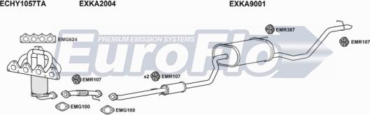 EuroFlo KACEE16 3001A - Система випуску ОГ autocars.com.ua