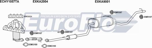 EuroFlo KACEEP16 1001 - Система випуску ОГ autocars.com.ua