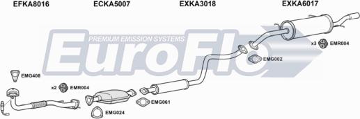 EuroFlo KACLA18 2001A - Система випуску ОГ autocars.com.ua