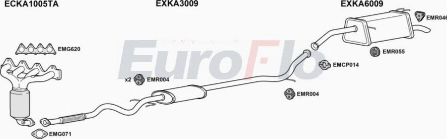 EuroFlo KAPIC11 1001B - Система випуску ОГ autocars.com.ua