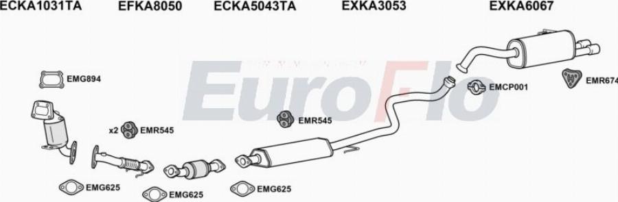 EuroFlo KAPIC10 1015 - Система випуску ОГ autocars.com.ua