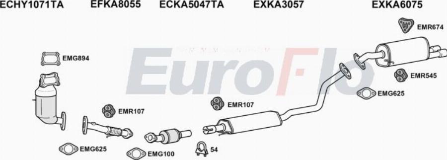 EuroFlo KARIO10 1001C - Система випуску ОГ autocars.com.ua
