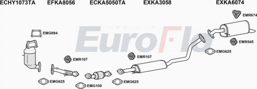 EuroFlo KARIO10 1001D - Система випуску ОГ autocars.com.ua