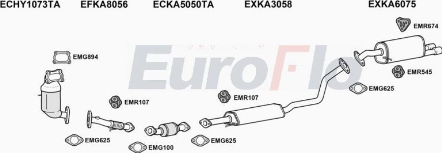 EuroFlo KARIO10 1001E - Система випуску ОГ autocars.com.ua