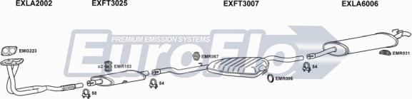 EuroFlo LADED20 2001A01 - Система випуску ОГ autocars.com.ua