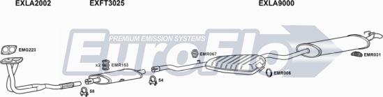 EuroFlo LADED20 2001A - Система випуску ОГ autocars.com.ua