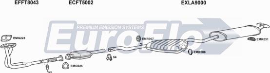 EuroFlo LADED20 2001B - Система випуску ОГ autocars.com.ua