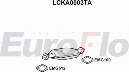 EuroFlo LCKA0003TA - Каталізатор autocars.com.ua