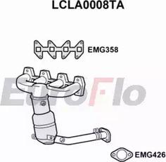 EuroFlo LCLA0008TA - Каталізатор autocars.com.ua