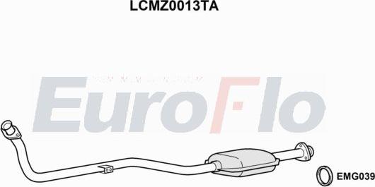 EuroFlo LCMZ0013TA - Каталізатор autocars.com.ua