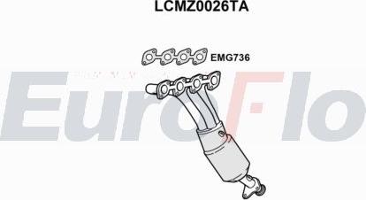 EuroFlo LCMZ0026TA - Каталізатор autocars.com.ua