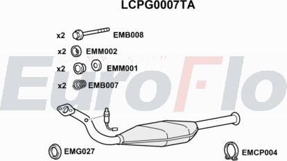 EuroFlo LCPG0007TA - Каталізатор autocars.com.ua