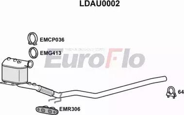 EuroFlo LDAU0002 - Сажевый / частичный фильтр, система выхлопа ОГ autodnr.net