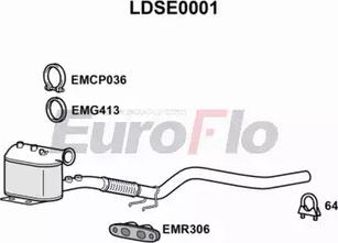 EuroFlo LDSE0001 - Сажевый / частичный фильтр, система выхлопа ОГ autodnr.net