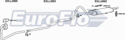 EuroFlo LLRIV12 2001 - Система випуску ОГ autocars.com.ua