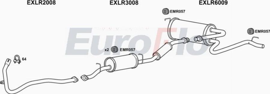 EuroFlo LRDEF25D 7008A00 - Система випуску ОГ autocars.com.ua