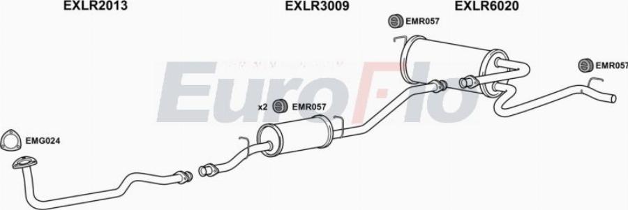 EuroFlo LRDEF25D 7015A00 - Система випуску ОГ autocars.com.ua