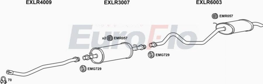 EuroFlo LRDIS25D 3001A00 - Система випуску ОГ autocars.com.ua