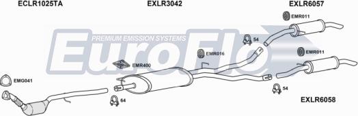 EuroFlo LRDIS27D 3004A - Система випуску ОГ autocars.com.ua