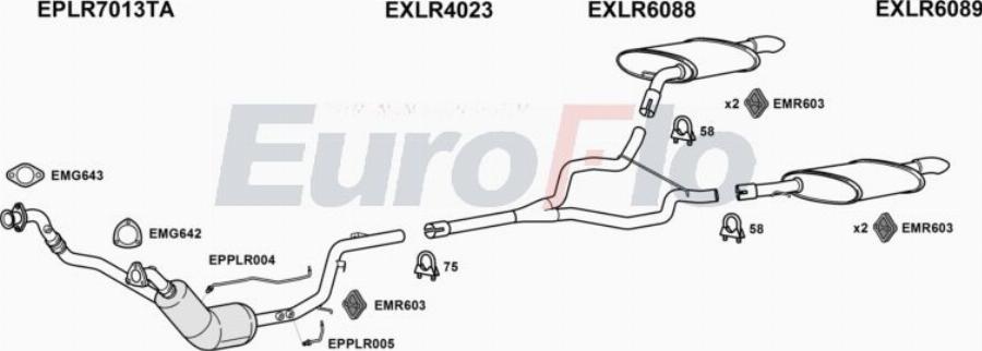 EuroFlo LRRANS30D 3012 - Система випуску ОГ autocars.com.ua