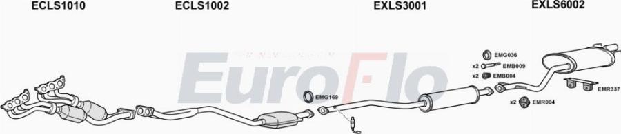 EuroFlo LSIS220 2001A00 - Система випуску ОГ autocars.com.ua