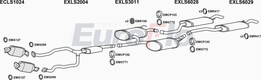 EuroFlo LSLS440 2004 - Система випуску ОГ autocars.com.ua