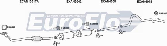 EuroFlo LVCON24D 7001A - Система випуску ОГ autocars.com.ua