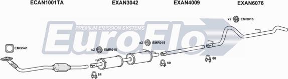 EuroFlo LVCON24D 9004D - Система випуску ОГ autocars.com.ua