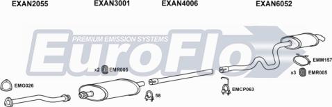 EuroFlo LVCON25D 7001B11 - Система випуску ОГ autocars.com.ua