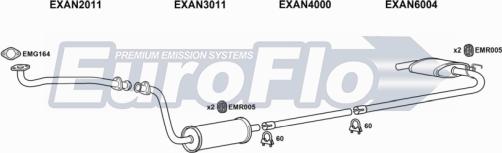 EuroFlo LVCON25D 7008B09 - Система випуску ОГ autocars.com.ua