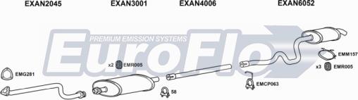 EuroFlo LVCON25D 7008B13 - Система випуску ОГ autocars.com.ua