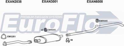 EuroFlo LVCON25D 7008B15 - Система випуску ОГ autocars.com.ua