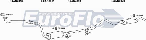 EuroFlo LVCON25D 9004B - Система випуску ОГ autocars.com.ua