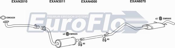 EuroFlo LVCON25D 9004G - Система випуску ОГ autocars.com.ua