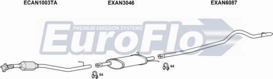 EuroFlo LVMAXU25D 7001A - Система випуску ОГ autocars.com.ua