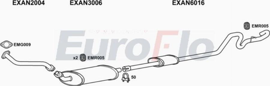 EuroFlo LVPIL19D 9004A00 - Система випуску ОГ autocars.com.ua